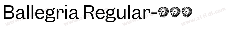 Ballegria Regular字体转换
